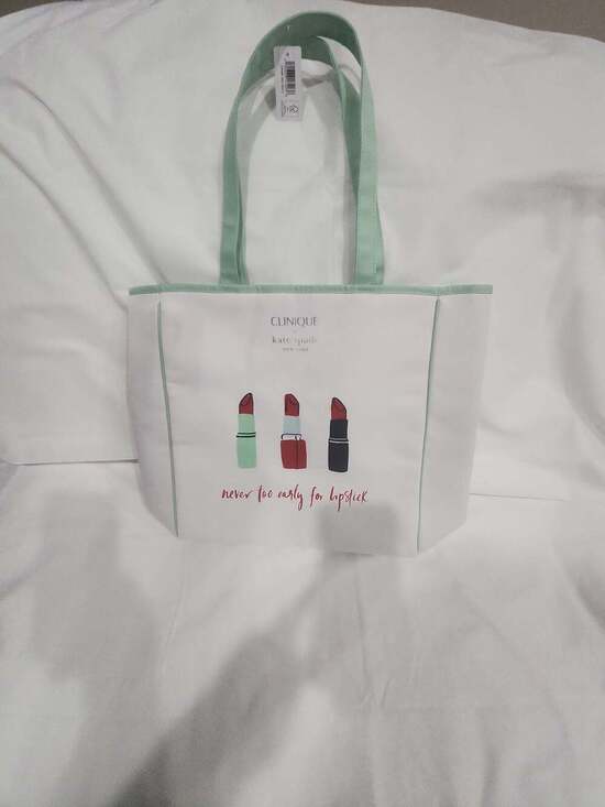 Clinique x Kate Spade New York Handbags - Clinique x Kate Spade New York 'Never Too Early for Lipstick' Tote Bag